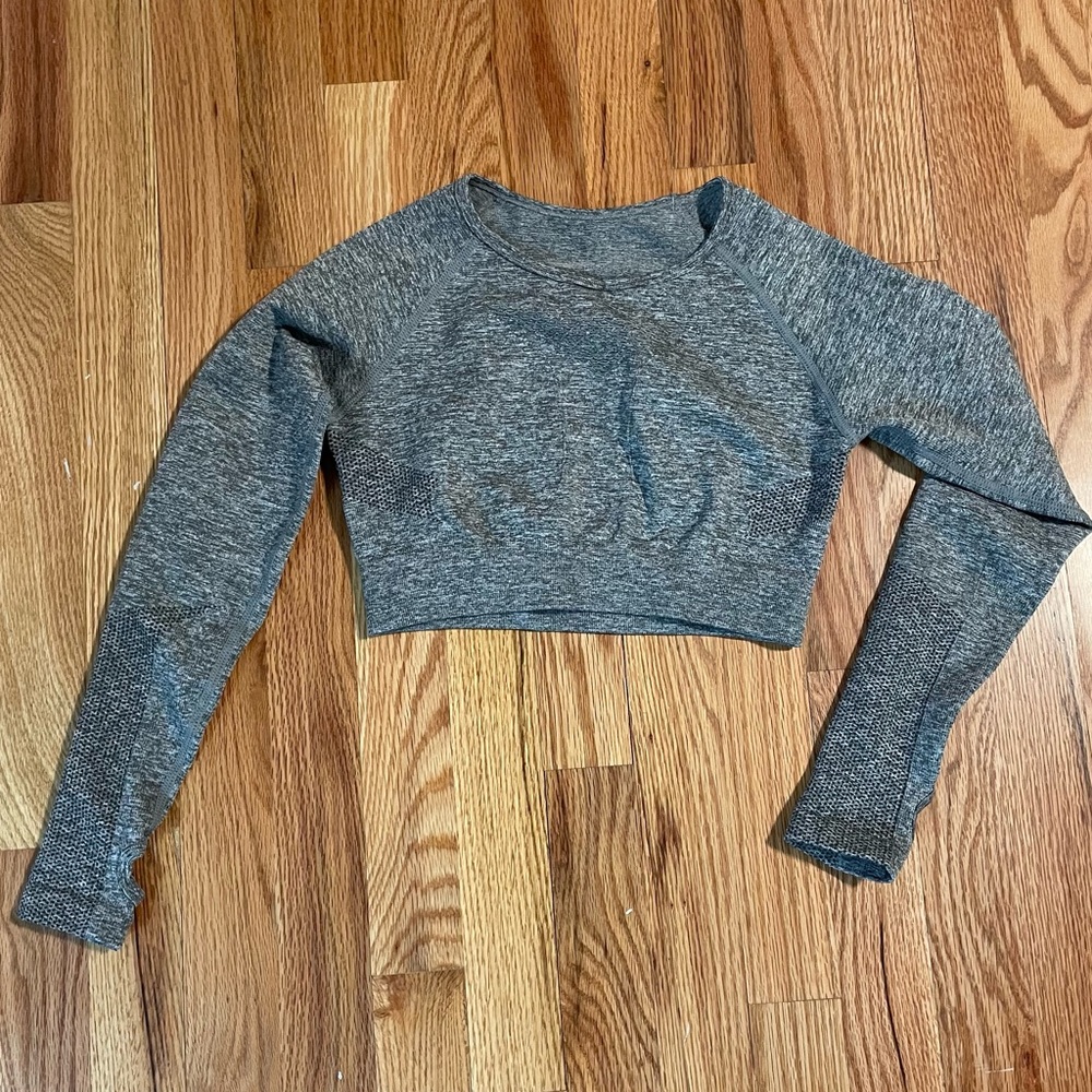 Sports Crop Top size XS-S (women) 12 (kids) Gray